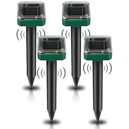 Pakke Solar Ultralyd Mulvarpeafviser, Solar Museafviser Udendørs til Haver Mulvarpe Markmus