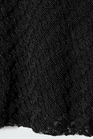 COS Top Ze Zdobieniami W Pepitkę in Czarny