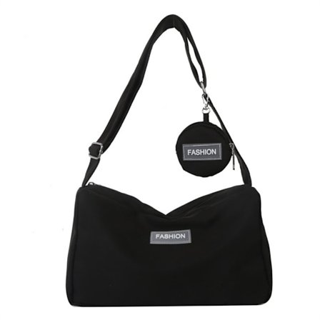 Crossbody-väska Oxford-väska SVART