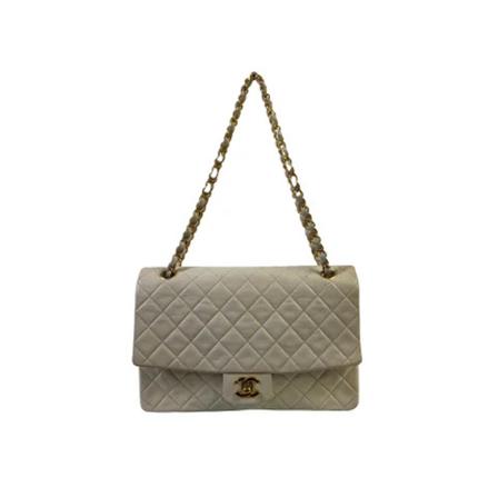 Chanel Vintage Pre-owned Shoulder Tas , Beige , Dames , Maat: ONE Size Vintage Tassen