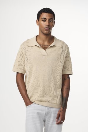 NN.07 Ryan 6692 Polo Herre Khaki Økologisk Bomuld