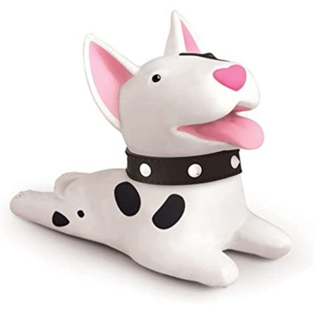 Kreativ valpdörrstopp (vit hund), söt hundstil dörrstopp