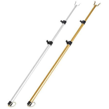 25-26 2 kpl Vaateripustin Koukku Teleskooppinen Vaatteiden Ottotikku Teleskooppinen Vaatteiden Ottokeppi