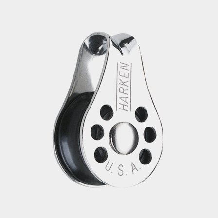 Einfachblock Harken Micro 22 mm, fest, gleitgelagert, passt für Leinen Ø2 - 6 mm - Boot