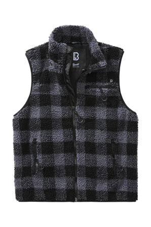 Gilet Brandit Teddyfleece Nero-Grigio M