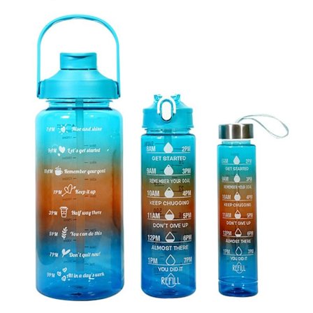 3-i-1 Sports Drikkeflaske Flerbruks Kald Drikke Plastkopp