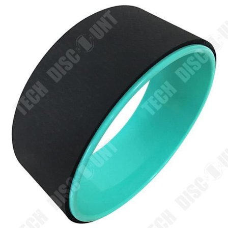 TD Fitness Accessories - Bodybuilding, 4-delad Yogautrustning Set Yoga Wheel Bomull Stretching Strap Stabilitet EVA - Svart