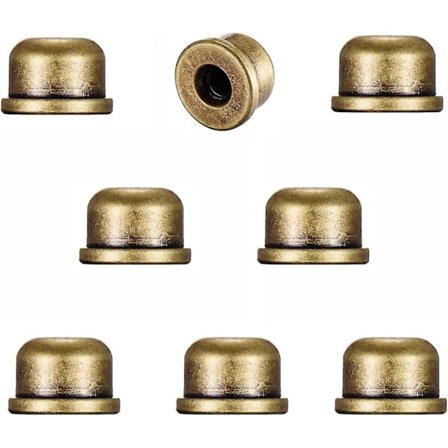 8 stk. Solide Metal Lampeknapper Tappet 1/4-27 Til Lmell Lampekæbeholder Harp