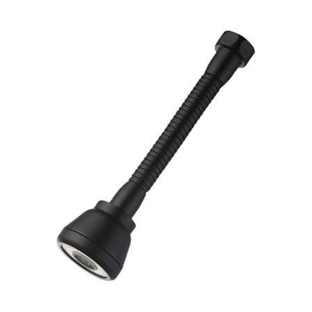 360° kääntyvä hanan pää, hanan jatke, roiskesuojattu keittiöhana-suihkutin 3 tilalla, vettä säästävä musta kuparinen vesihanan pää [HK]