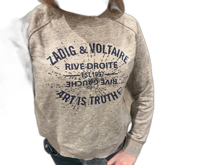 Grå sweatshirt Zadig & Voltaire