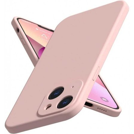iPhone 15 Gummieret mat Pink Shell Liquid - Pink