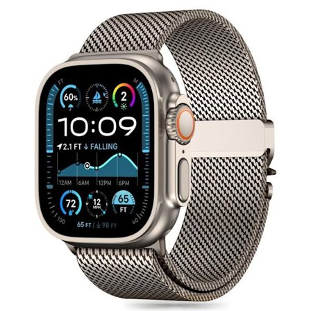 Tech-Protect Milano Watch Strap for Apple Watch 44/45/46/49 mm - Titanium