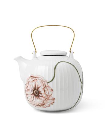 Hammershøi Poppy Tekanna 1,2 L Home Tableware Jugs & Carafes Teapots Vit Kähler
