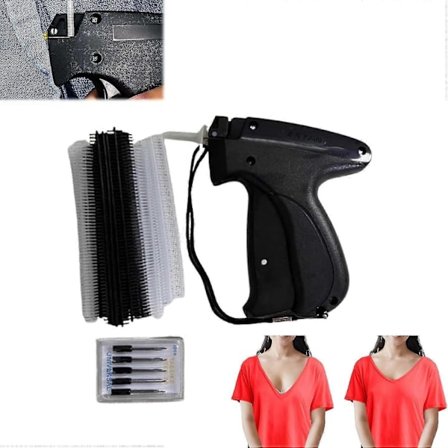 Pikakiinnitysväline vaatteille, Stitchy Micro Stitch -pistooli, Micro Stitch -pistooli vaatteille, Tilkkutyöpistooli, Hintalappupistooli vaatteille, 