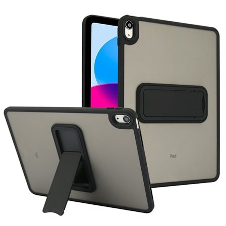 SKALO iPad 10.9 (2022) Color Hybrid Kickstand Cover - Sort