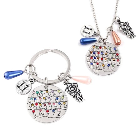 Stranger Things Will 26 kirjainta kaulakoru avaimenperä riipus koru