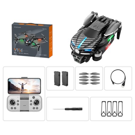 Vikbar trippelkamera antenn-drönare 360° Rollover Quadcopters kameraleksaker för inomhus utomhus