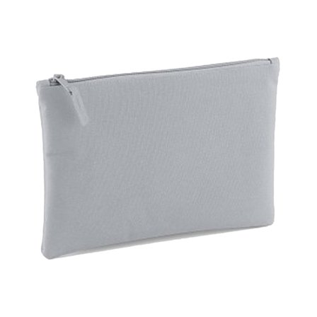 Bagbase Grab Zip Pocket Pouch Bag One Size Light Grey