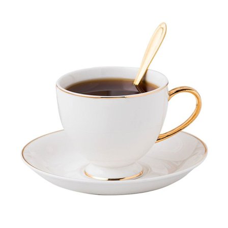 Kaffe kopper og skål Royal 220 ml porselen kaffekopper