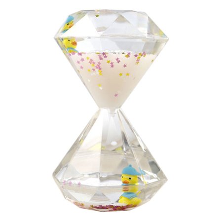 Flytande Timglas Timer Borste Tänder Klocka MJÖLKVIT Milk white