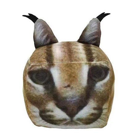 Roblox Raise A Floppa 3D firkantet katt myk utstoppet dukke kattunge plysjleke barn julegave bursdagsgave