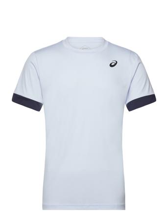 Men Court Ss Top T-shirts Short-sleeved Blå Asics*Betinget Tilbud