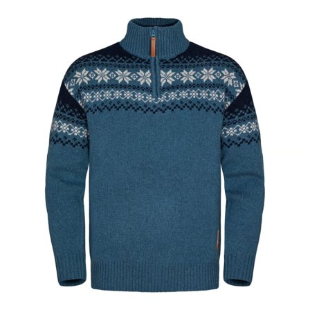 Gridarmor Snøkrystall 2.0 Ullgenser Men Men long-sleeved sweaters Blue S