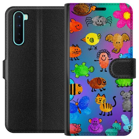 Yhteensopiva Lompakkokotelo OnePlus Nord Little Scribble Friends