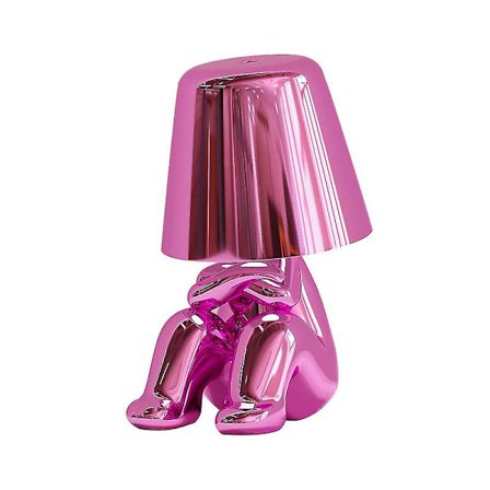 Liten gyllene man LED-bordslampor Touch Control Dimbar bordslampa nattlampa (Mr WHERE)