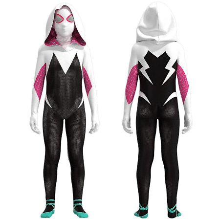 Ghost Spider-gwen Kostume Cosplay Kostume Fest Jumpsuit Monteret Børnetøj Spiderman Ansigtsmaling