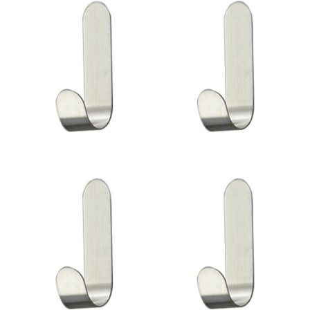 5 stk rustfritt stål selvklebende kroker, selvklebende kroker