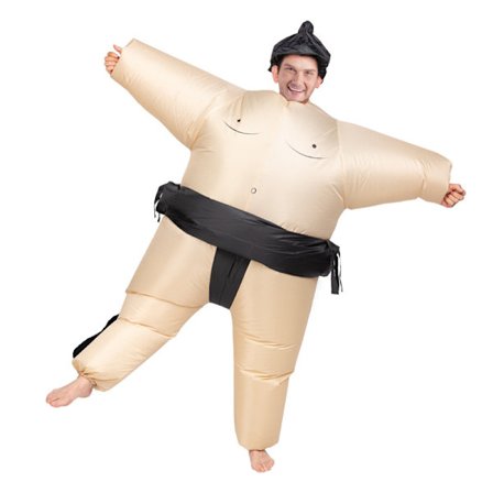 Oppusteligt fedt dragt Voksen oppusteligt Sumo beklædningsgenstand Karneval Cosplay fest Co