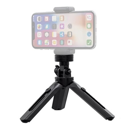 Mini stativ selfie stick holder for telefon kamera GoPro 16 - 21 cm svart
