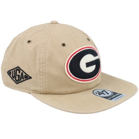 47 Brand - College Beige snapback Caps - Georgia Bulldogs Ncaa Ragler 47 Rl Khaki Snapback @ Hatstore