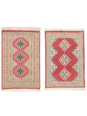 64X92 Tappeto Orientale Pakistan Bukara 2Ply Marrone/Arancione (Lana, Pakistan)