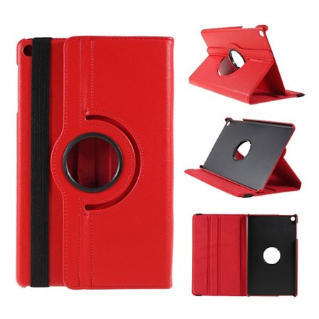 Samsung Galaxy Tab A 10.1 (2019) litchi läderfodral - Röd