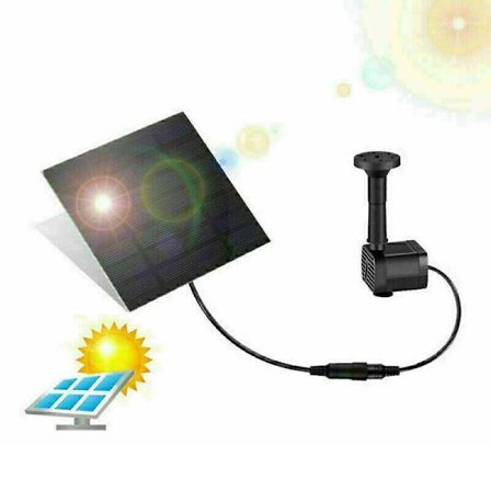 Solpaneldriven Vattenpump Växt Akvarium Fontän Pool Damm