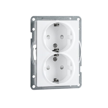 SG Stikk innfelt delt dobbel Hvit 1,5 boks