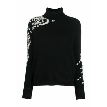 Ermanno Scervino Turtleneck Sort, Dame Rullekraver