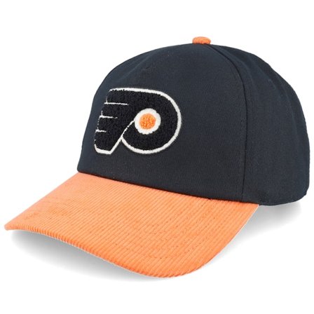 American Needle - NHL Schwarz adjustable Cap - Philadelphia Flyers Burnett Black/Orange Corduroy Adjustable @ Hatstore
