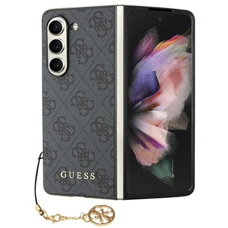 Guess GUHCZFD5GF4GGR F946 Z Fold5 grå/grå hardcase 4G Charms Collection