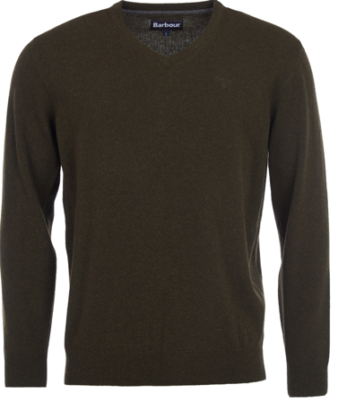 Barbour Essential Lambswool V-Neck lampaanvillapaita, Seaweed