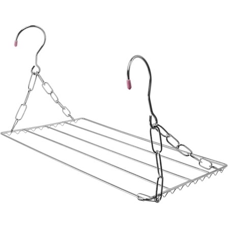 Monitoiminen pyykkiteline, teräksinen vaateripustin vaatteiden, pyyhkeiden ja sukkien ripustamiseen