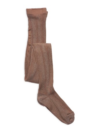 mp Denmark Celosia Glitter Tights - Brown - 80