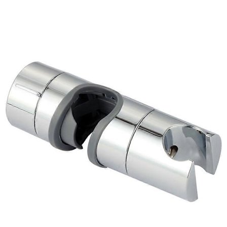 Dww-Duschhållare 18-25mm ABS Justerbar Ersättningshand Duschskena Huvud Slider Clamp Stödfäste Krom, för EFE-rum