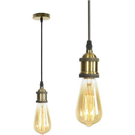 Industriell vintage-ljuskrona vintage taklampa E27 lamphållare