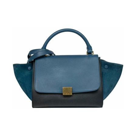 Celine Vintage, Pre-owned Handbag Blauw, Dames, Maat:ONE Size