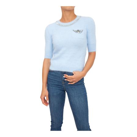 Liu Jo, Knitwear Blauw, Dames, Maat:L