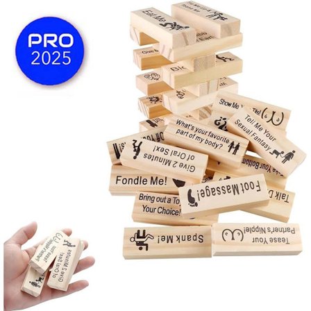 Erotiske Byggeklodser til Par - Frække Spil til Date Nights & Valentinsdag - Relationsspil på Engelsk