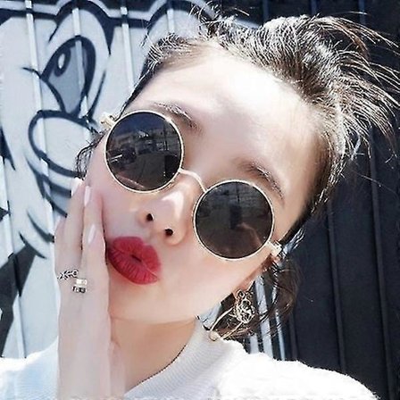 Punk Solglasögon Polariserade Retro Runda Solglasögon Hög Kvalitet [db]